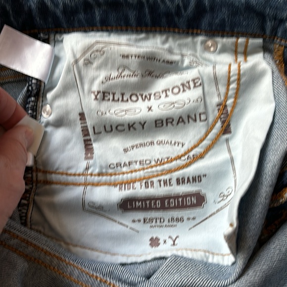 Lucky Brand Limited Edition Yellowstone Embroidered Jeans, 8/29R, New No Tag! 🤠 - Picture 8 of 12